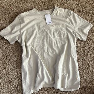 Goodfellow & Co Men's Light Cream Short Sleeve Tee